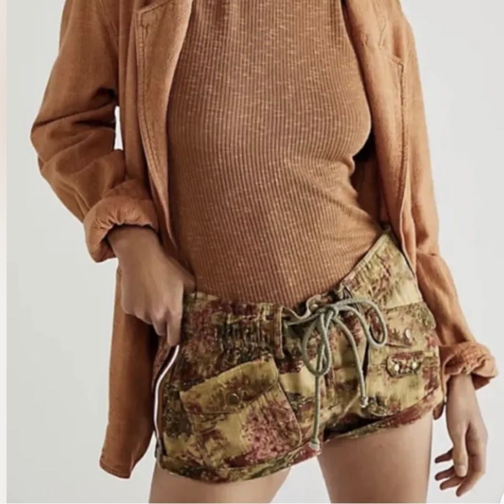 Free People Multicolor Cargo Shorts